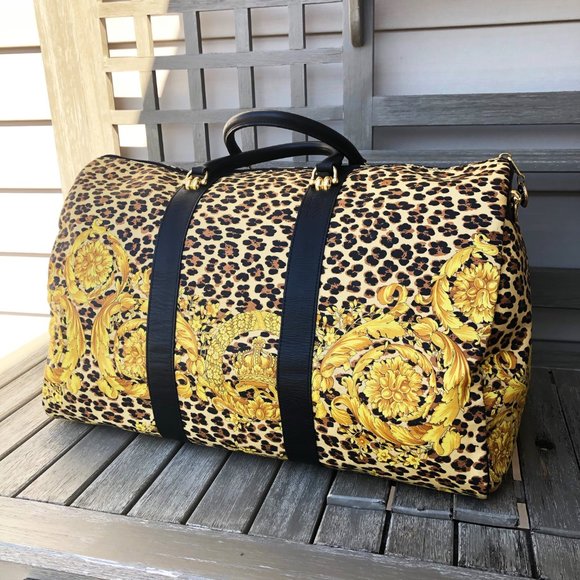 Versace Baroque Cheetah Duffle Bag - Picture 4 of 14